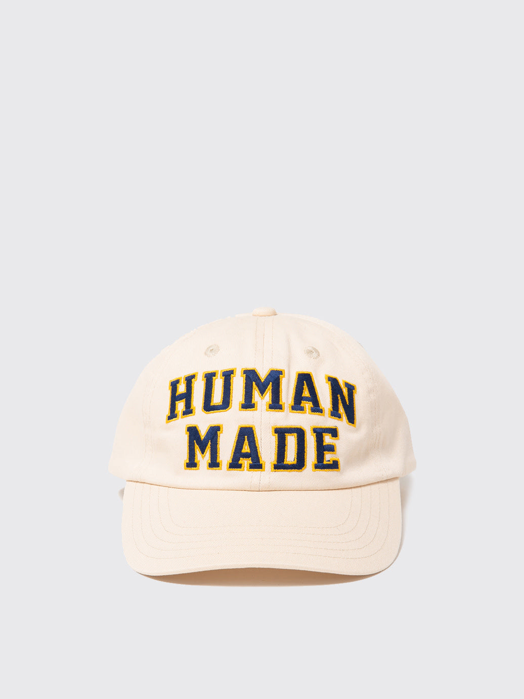 Human Made 6Panel Twill Cap #2 College Logo FW22 White