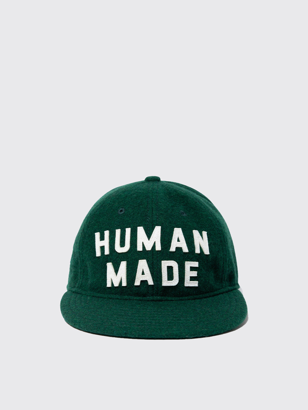 Human Made 6 Panel Wool Cap Logo FW22 Green