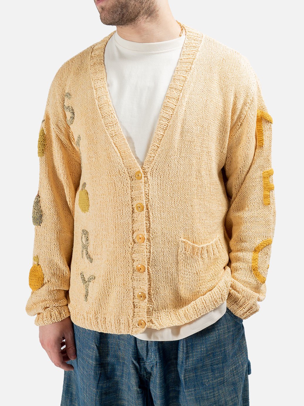 story mfg Blue Twinsun Cardigan メンズ トップス-在庫限り大特価