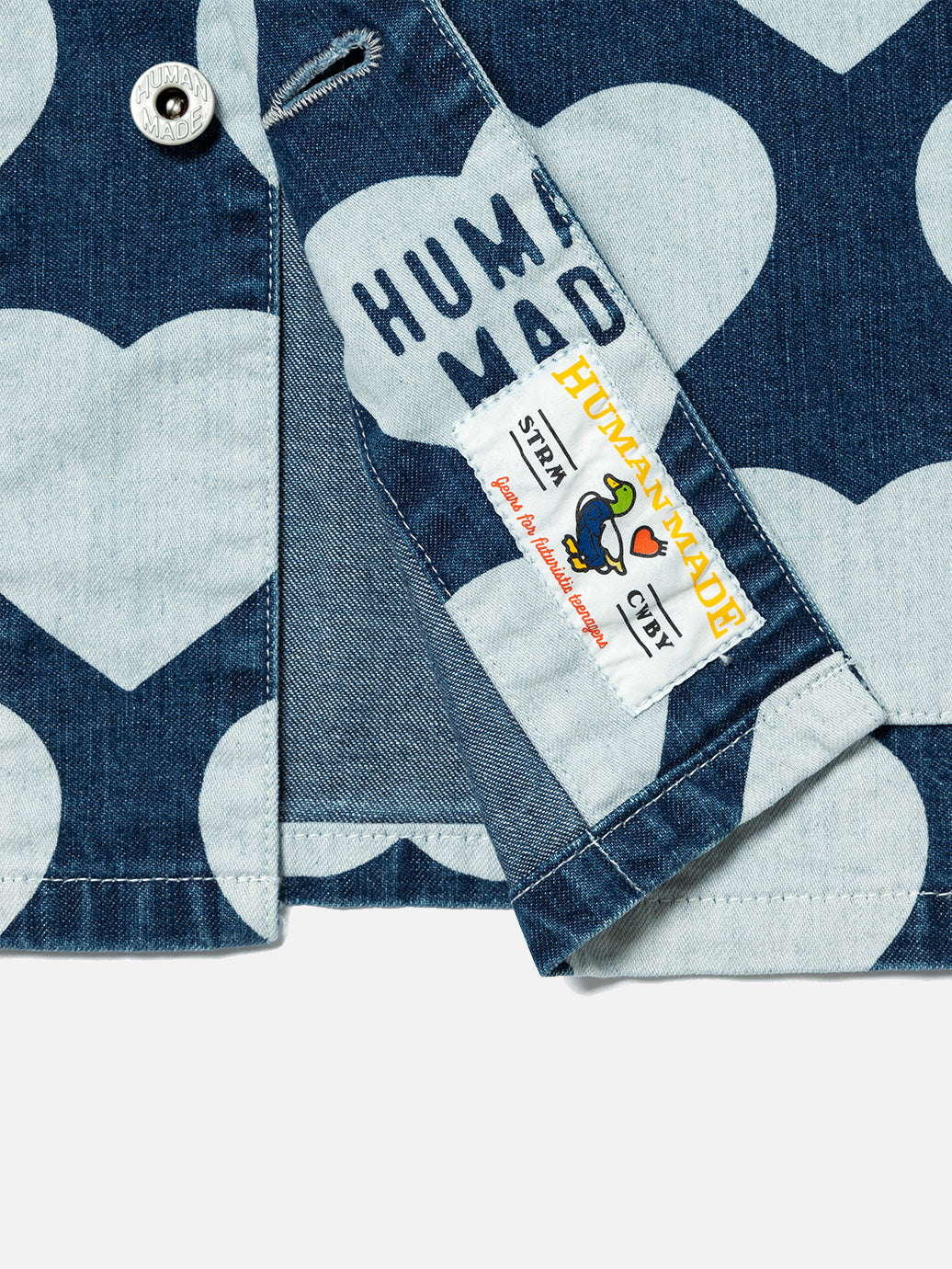 Buy Human Made Heart Denim Coverall Jacket 'Indigo' - HM25JK024 INDI