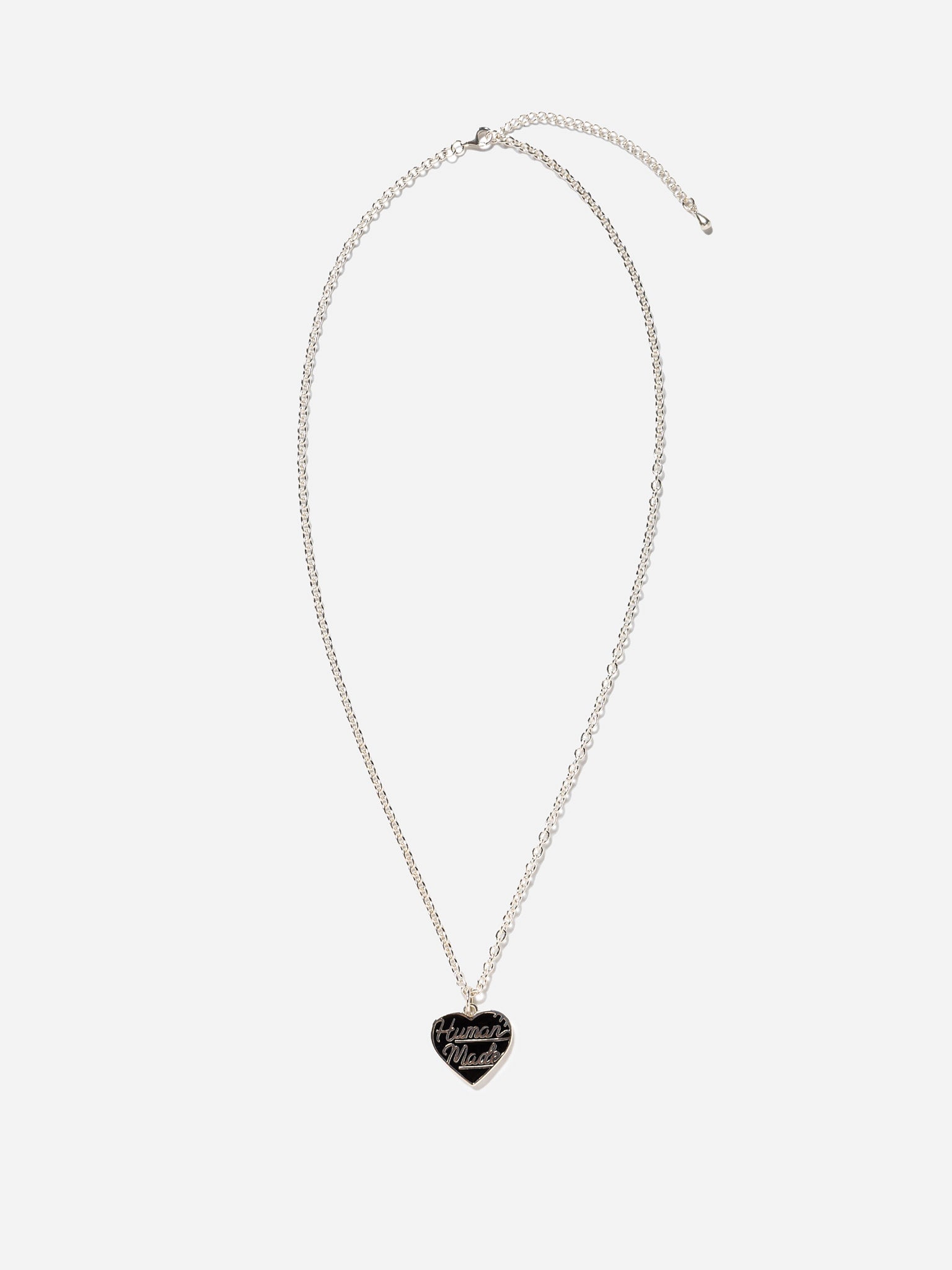 Human Made Heart Silver Necklace
