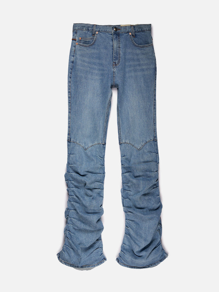 Y. Project Navy Extra Long Fold Jeans in Blue for Men