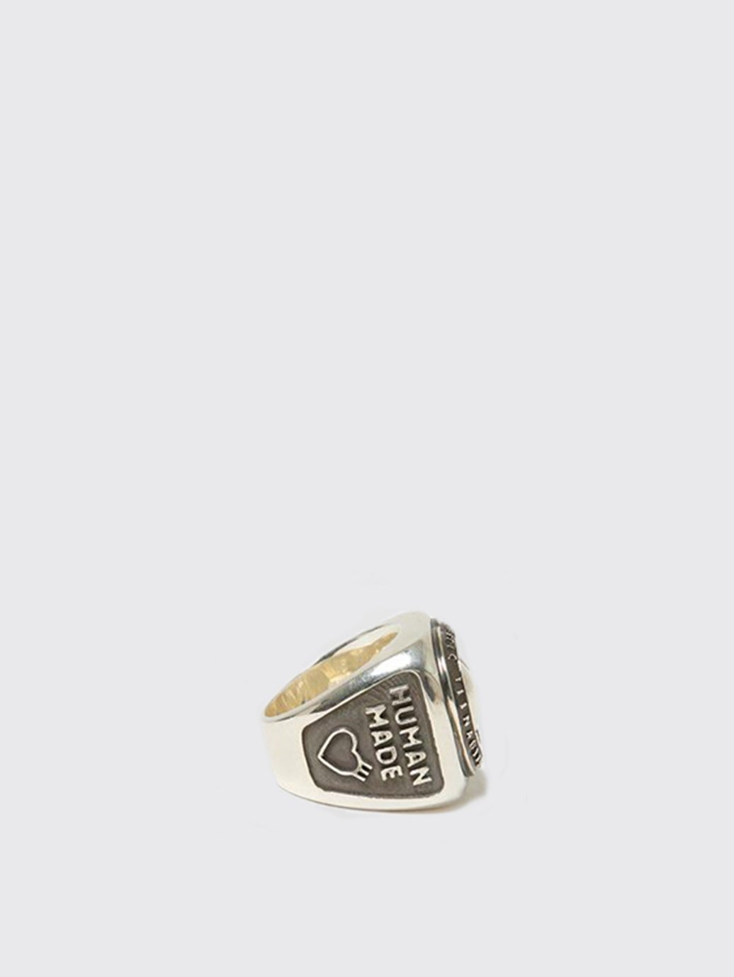 Human Made Heart College Ring FW21 Silver