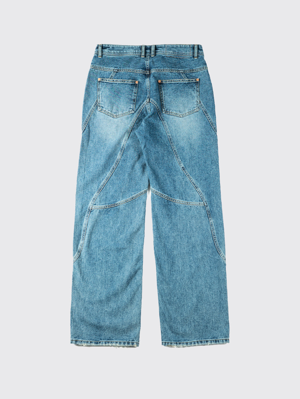 Andersson Bell Brick Curve Panel Wide Jeans Blue – OALLERY