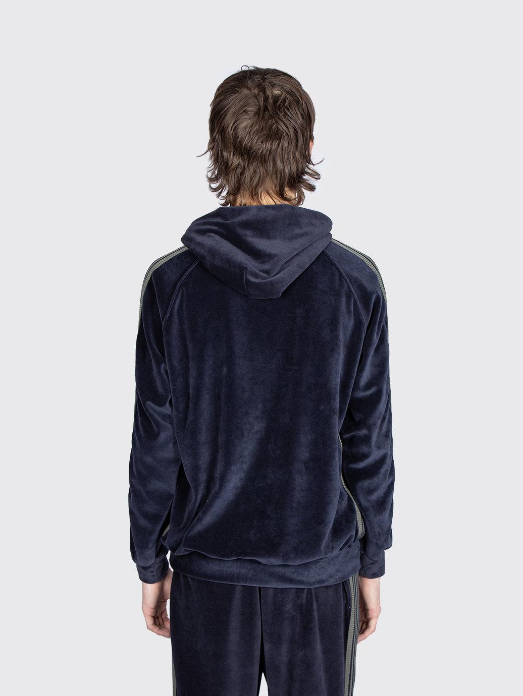 Needles R.C. Track Hoody - C/Pe Velour Navy