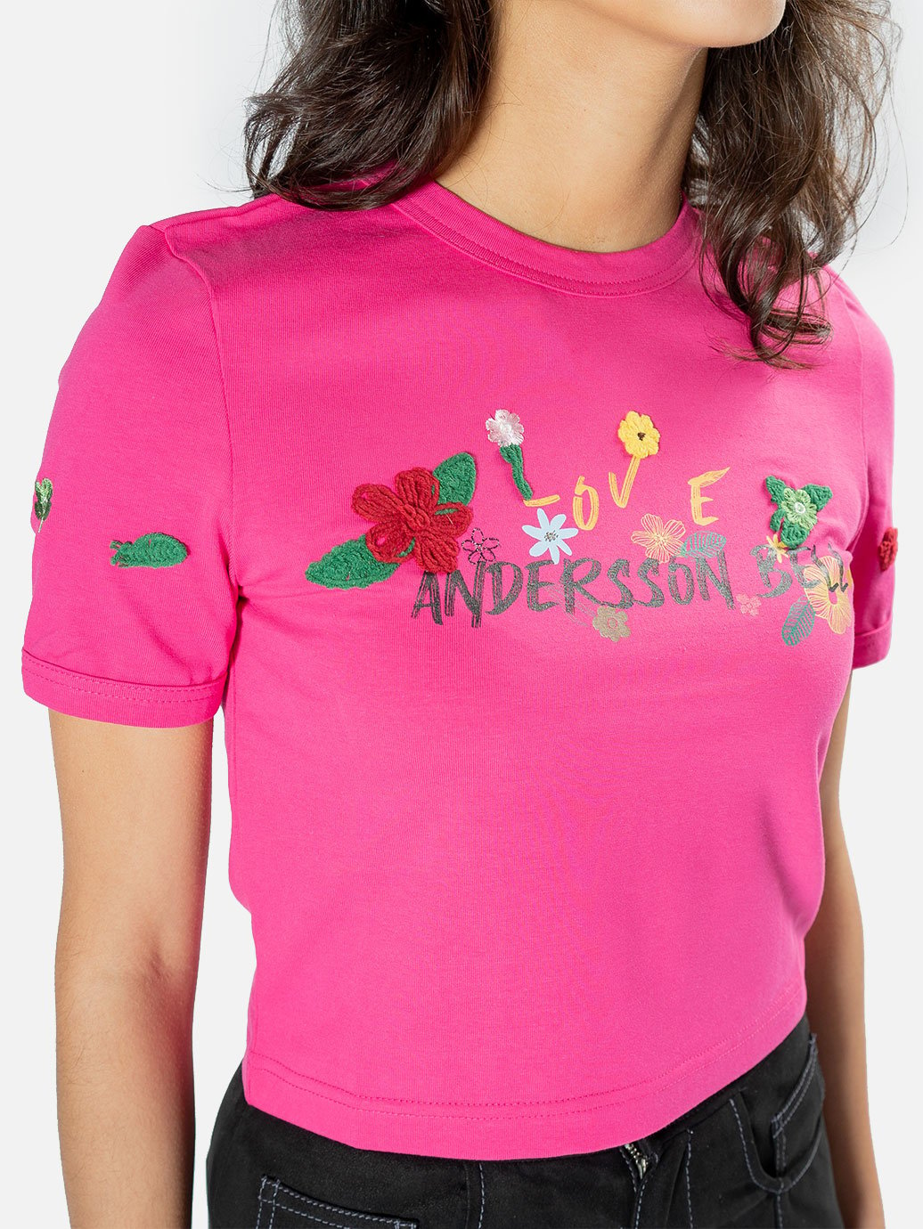 Andersson Bell (Women) Dasha Flower Garden Logo T-Shirt Pink – OALLERY