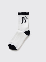 BoTT B Logo Socks White – OALLERY