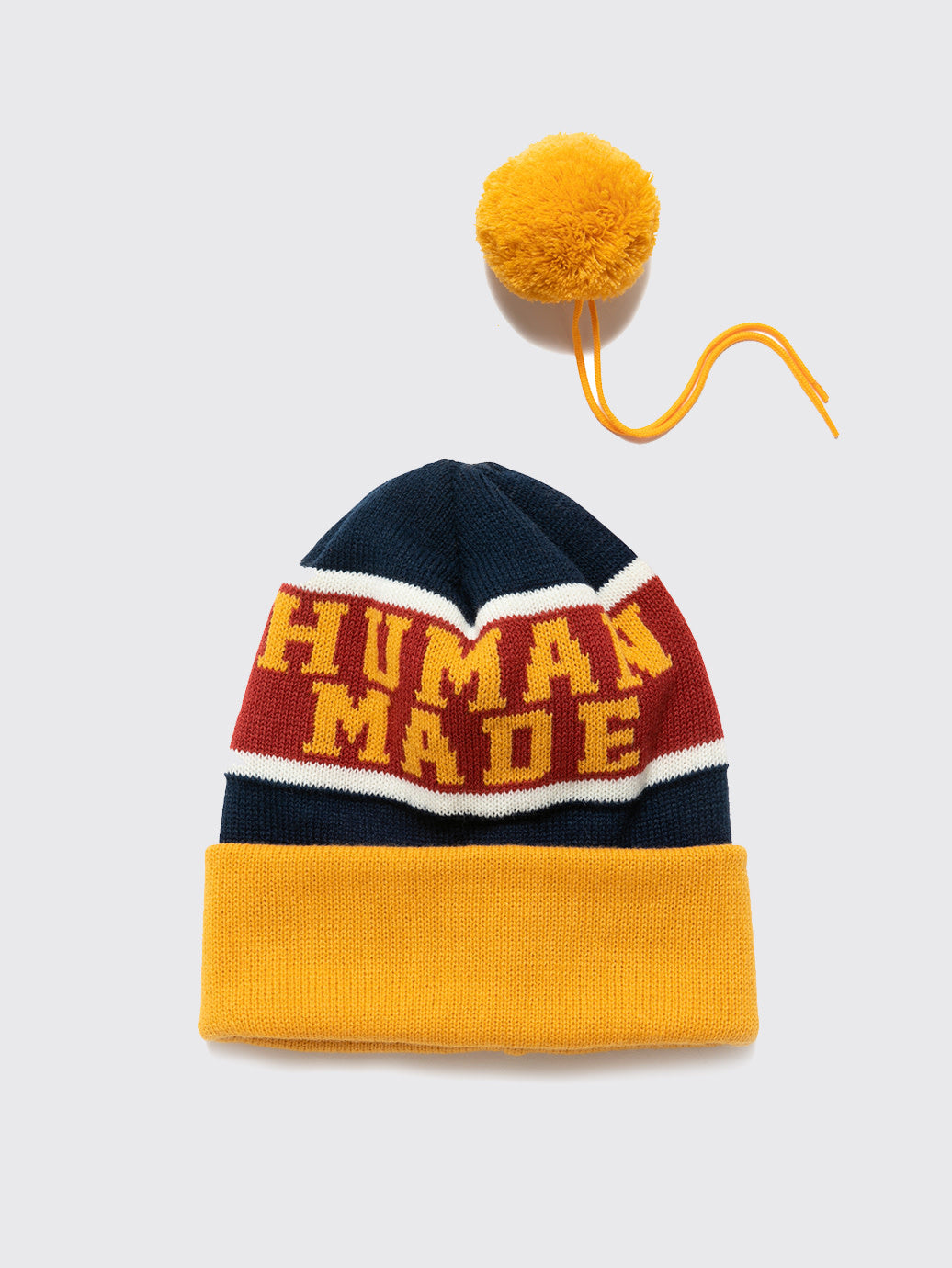 Human Made HM Pop Beanie FW22 Yellow