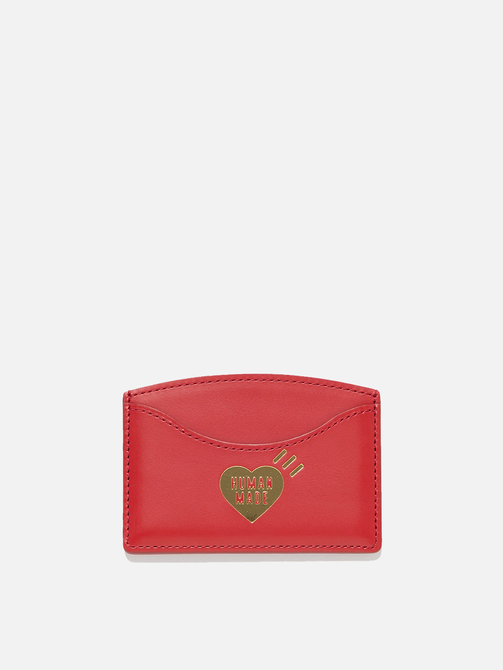 HUMAN MADE HEART LEATHER PASS CASE RED (HM19GD002)