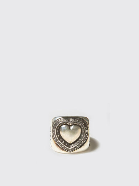 Human Made Heart College Ring FW21 Silver