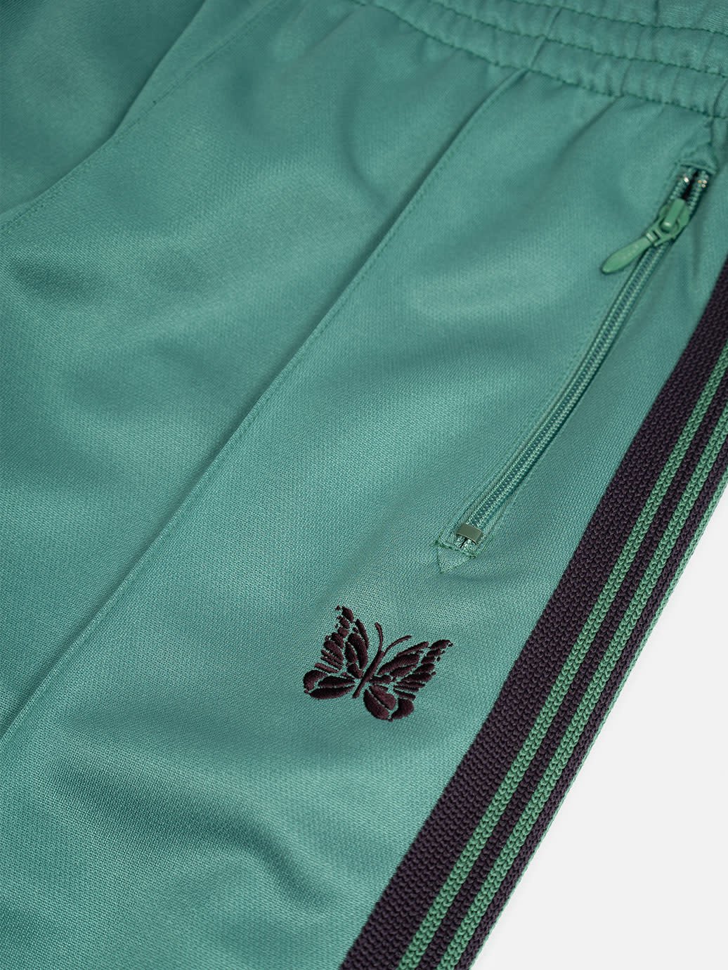 Poly Smooth Track Pants Emerald Green by Needles